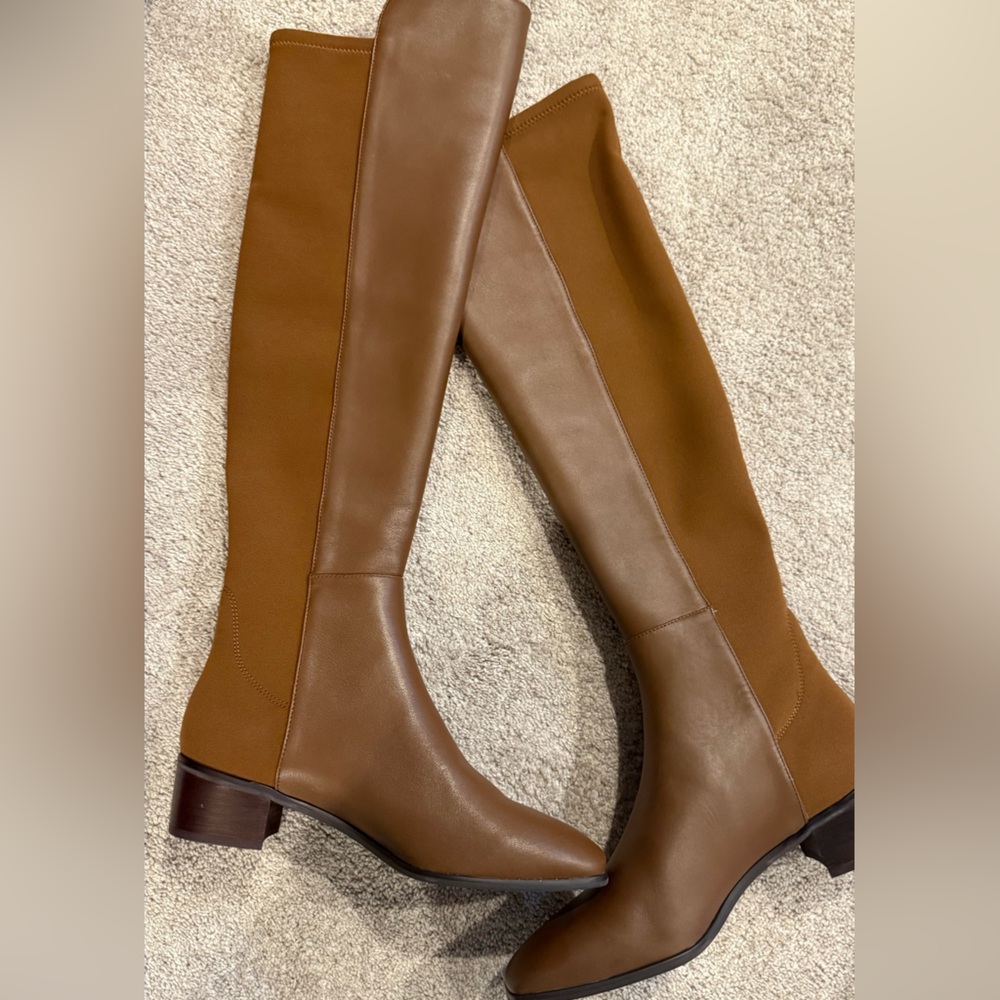 Stuart Weitzman Tan Over the Knee Boots
